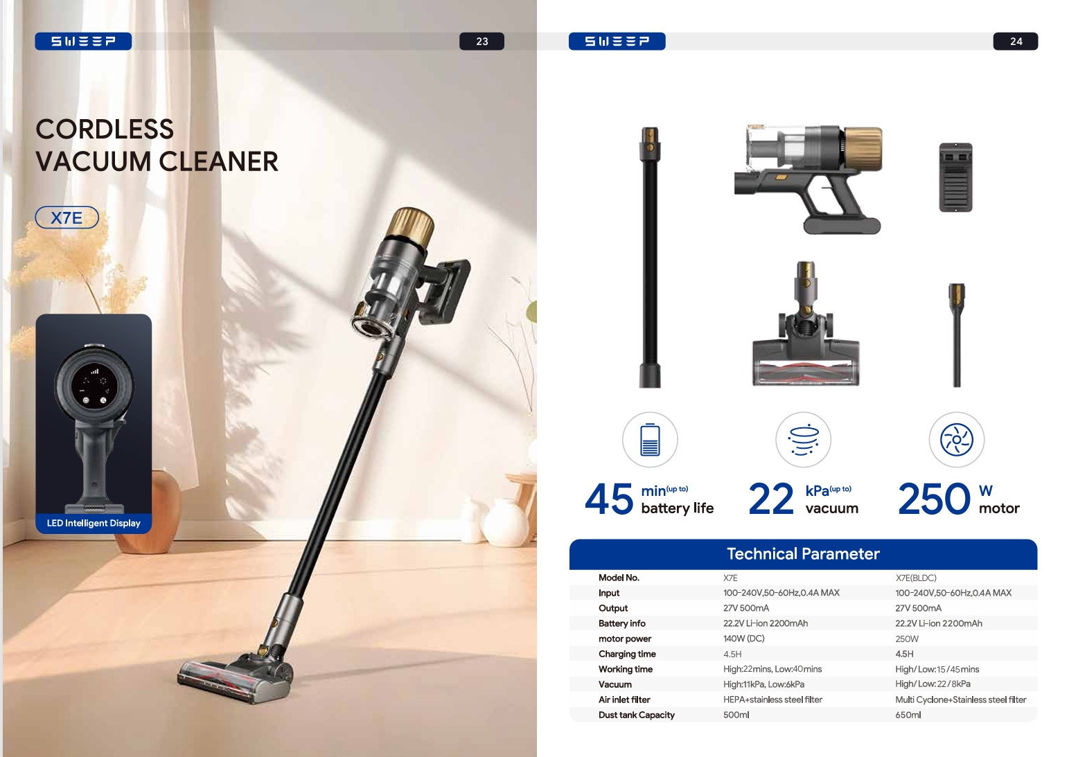 CORDLESS VACUUM CLEANER X7E